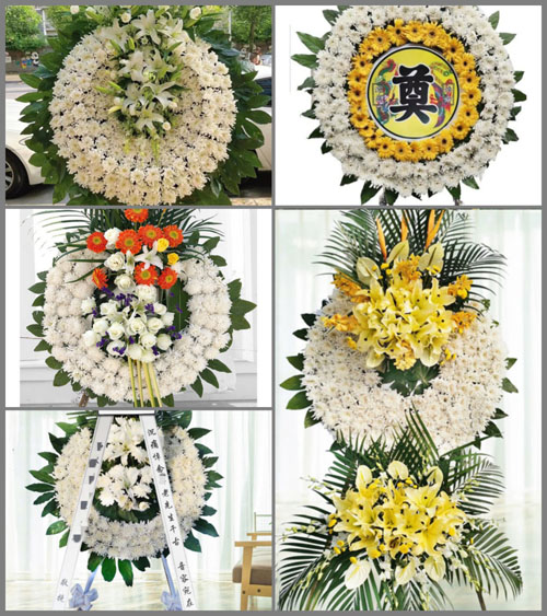 山西运城平陆县曹川镇东沟村花圈速递